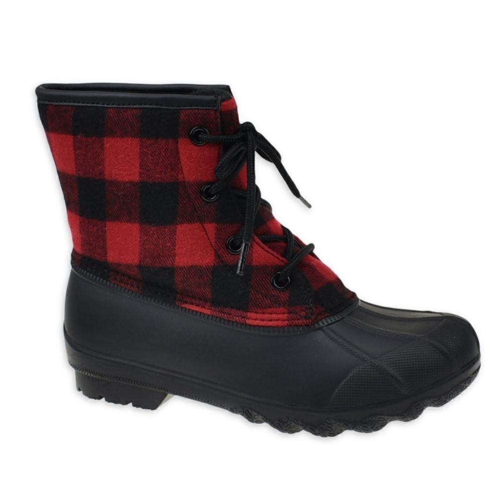 Girls Wonder Nation Plaid Winter Duck Boot